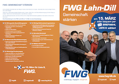 FWG Lahn-Dill Kommunalwahl 2026 Flyer „Gemeinschaft Stärken!“